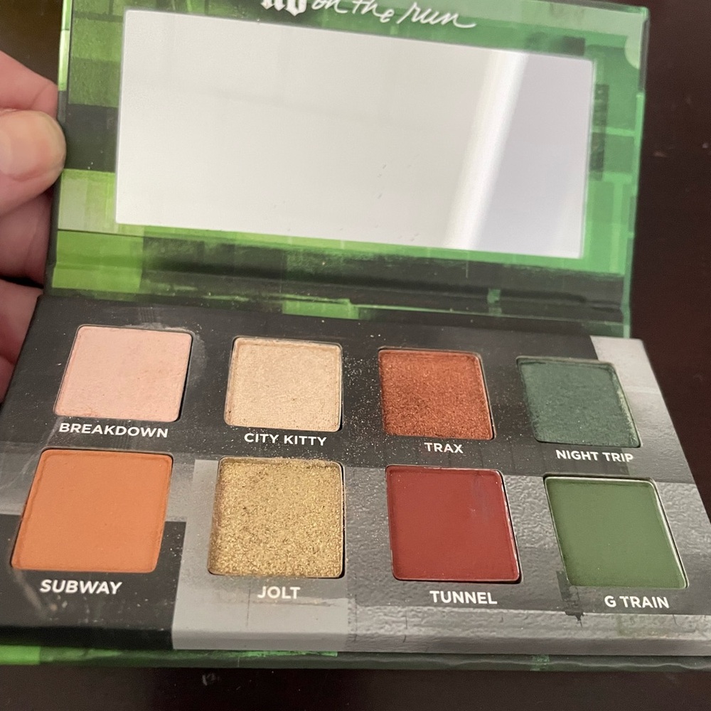 Urban Decay On the Run Palette with Bold Shades G Train
